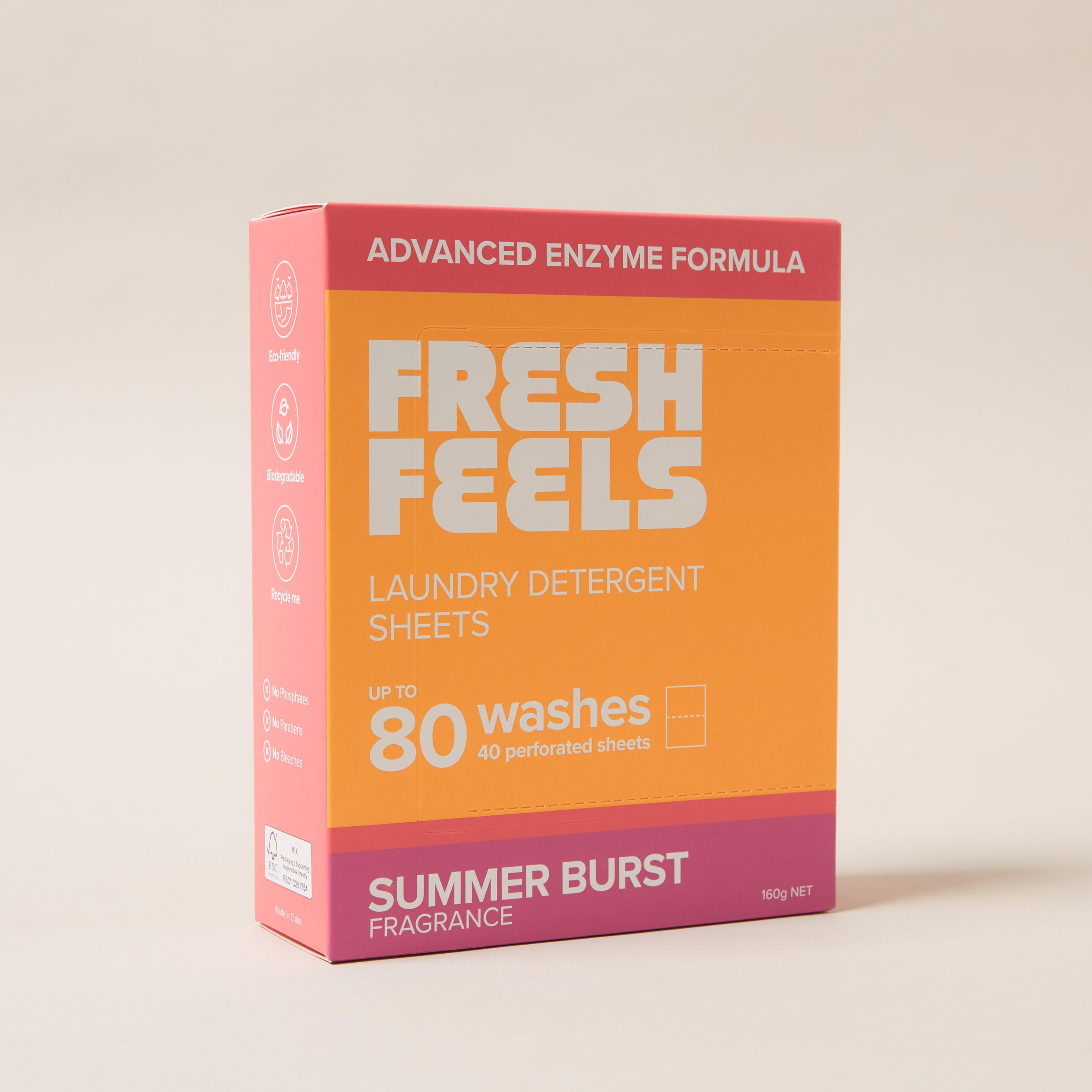 Summer Burst Laundry Detergent Sheets