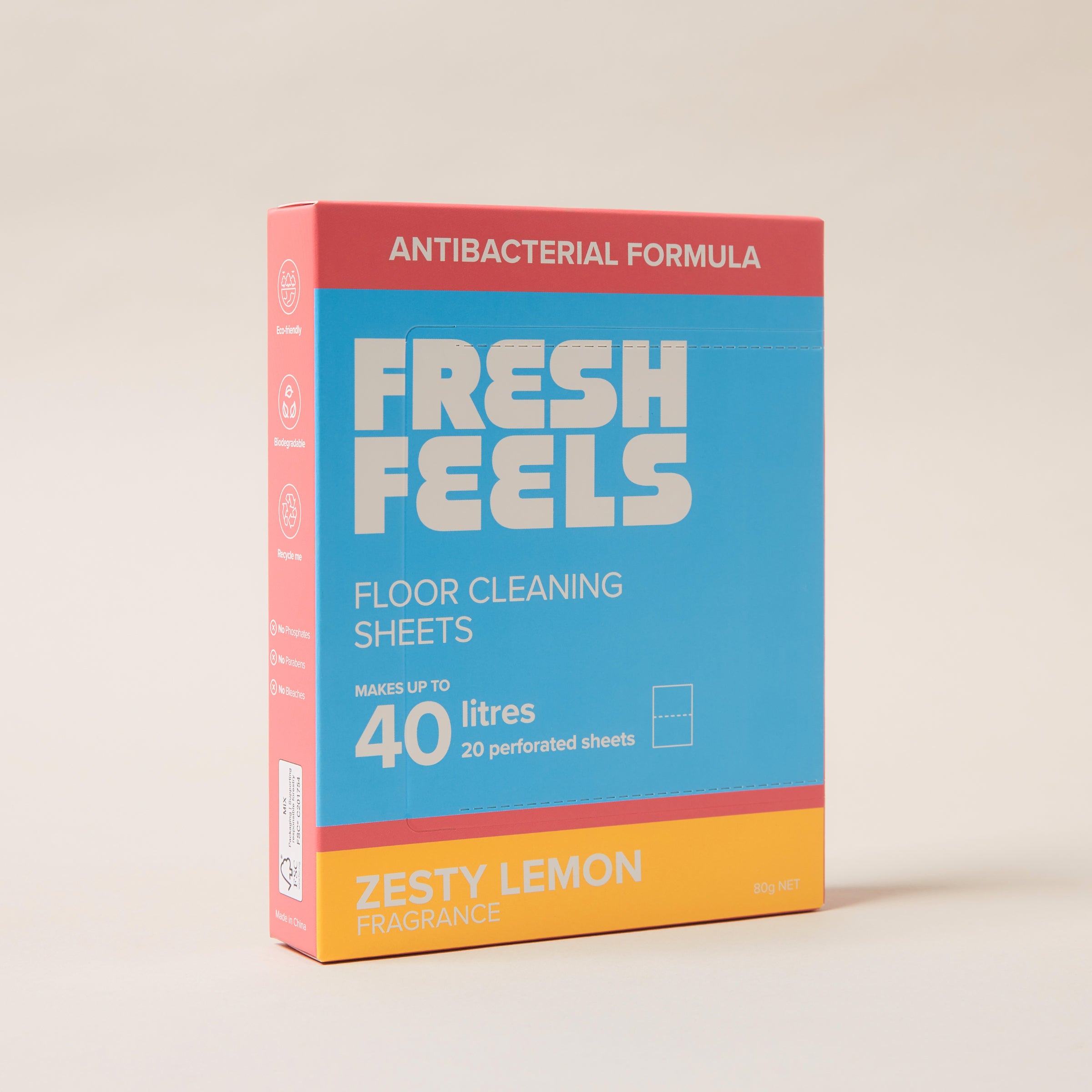 Zesty Lemon Floor Cleaning Sheets