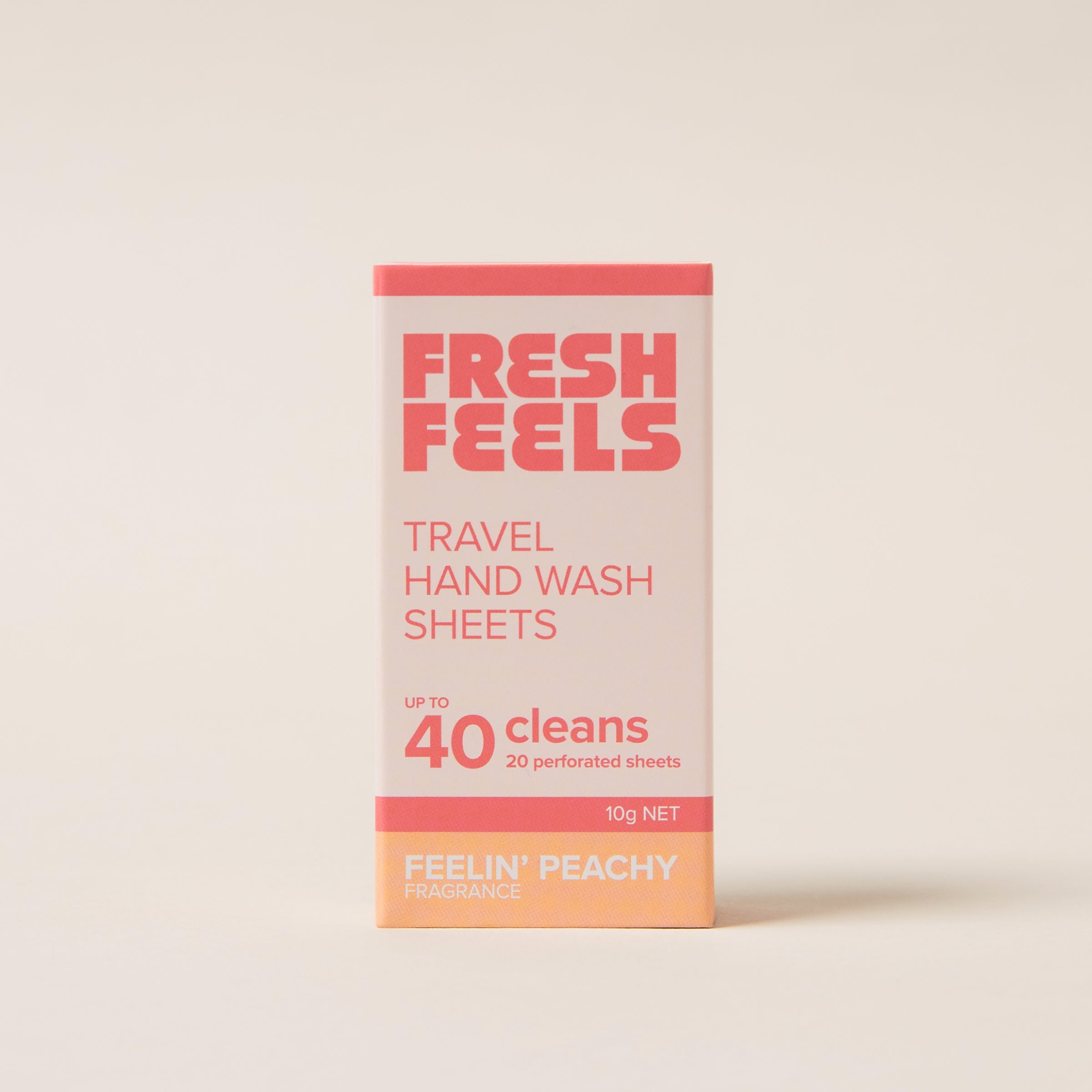 Feelin' Peachy Travel Hand Wash Sheets 3 Pack