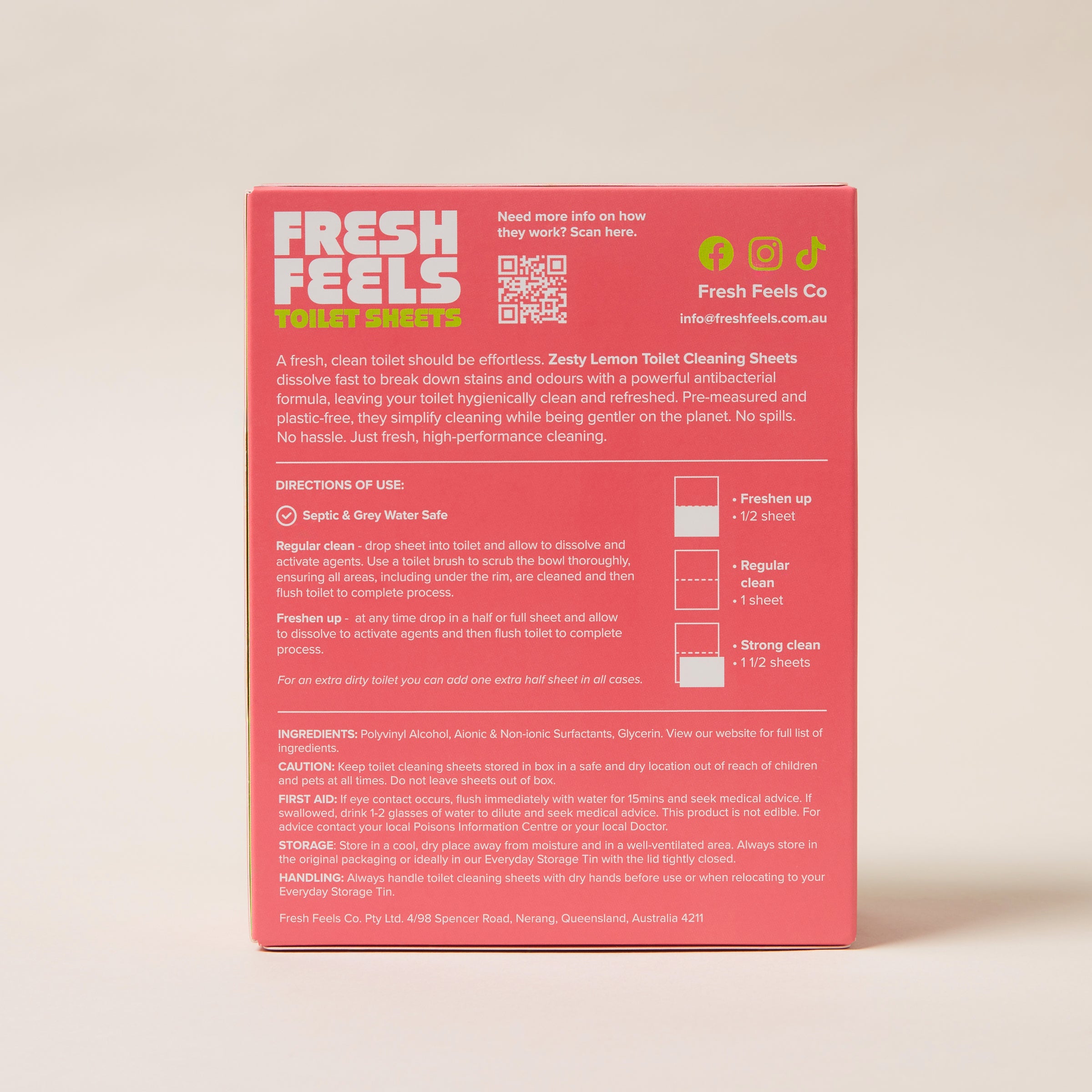 Zesty Lemon Toilet Cleaning Sheets