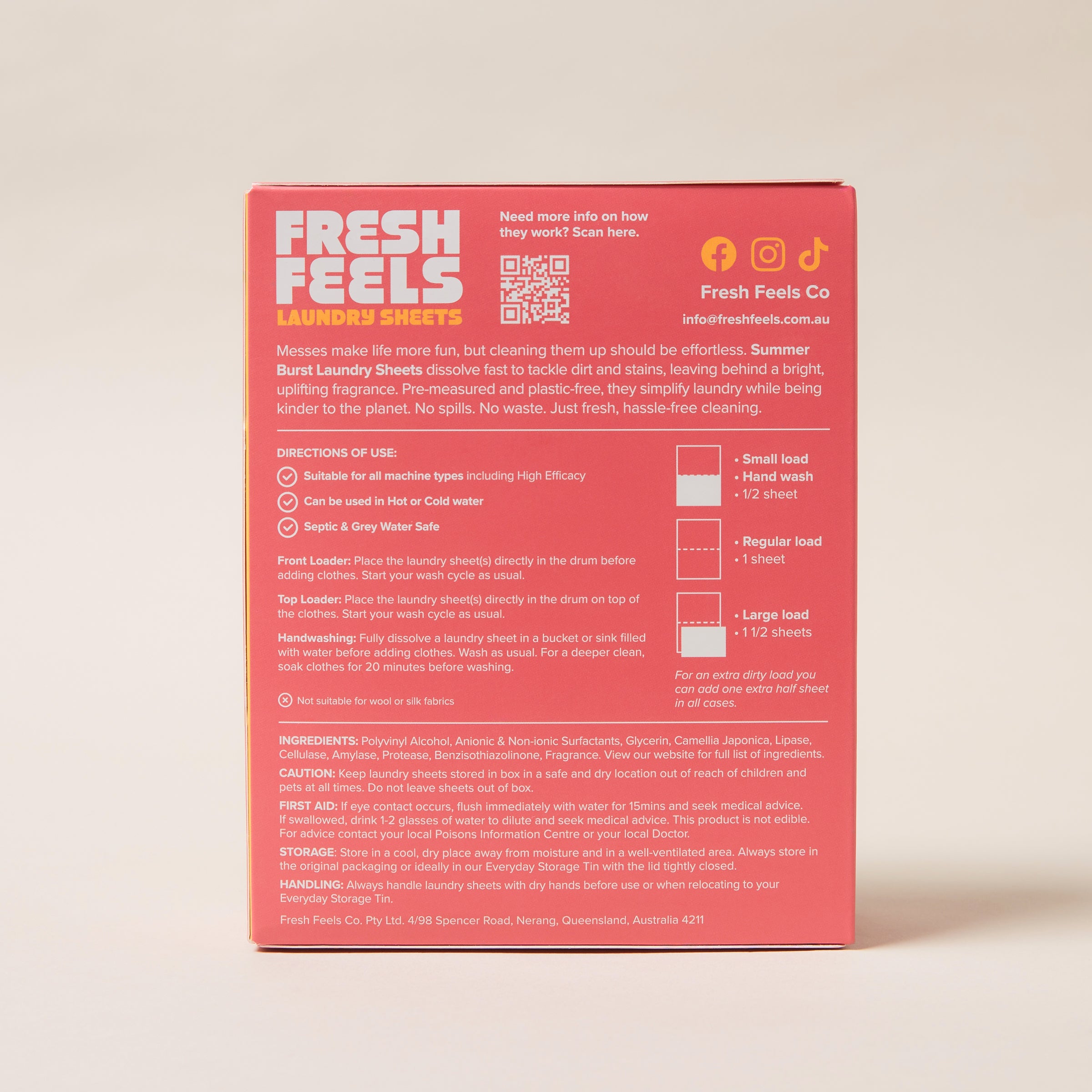 Summer Burst Laundry Detergent Sheets