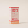 Fresh Feels Feelin' Peachy Travel Hand Wash Sheets, antibacterial carry-on safe hand wash sheets with a fresh peach scent