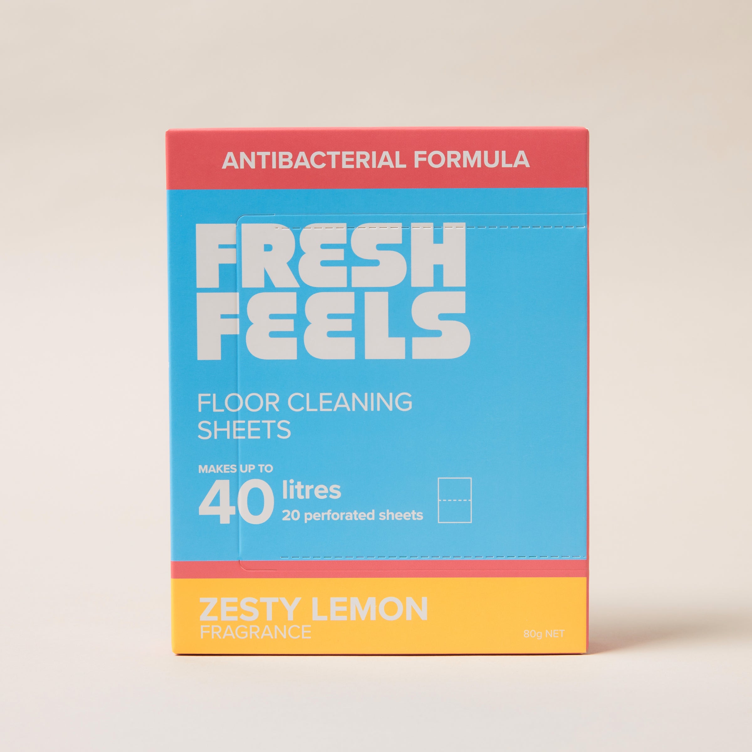 Zesty Lemon Floor Cleaning Sheets