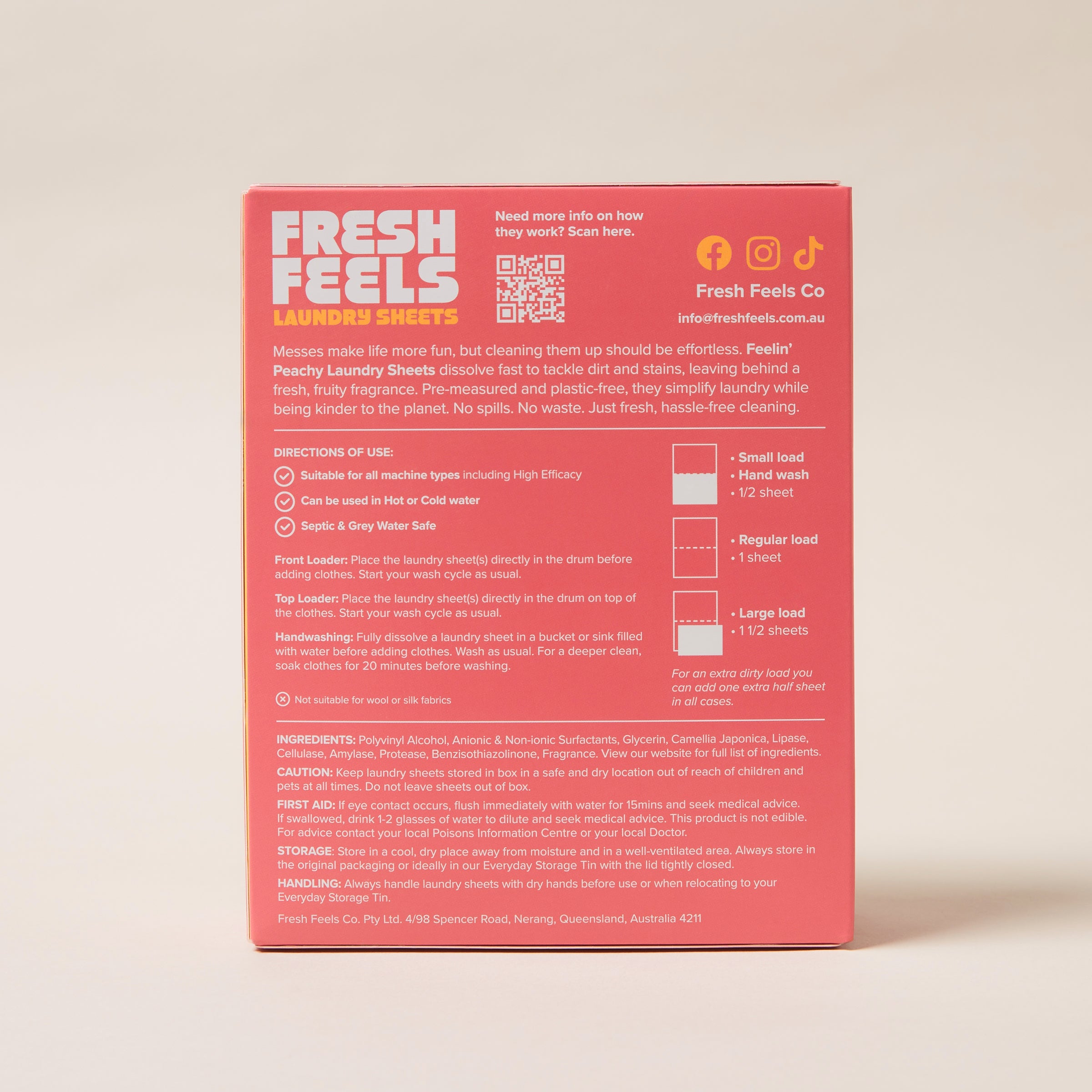 Feelin' Peachy Laundry Detergent Sheets