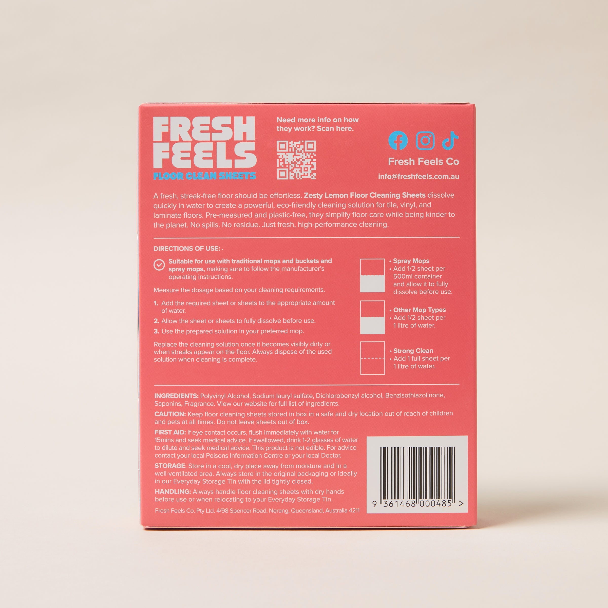 Zesty Lemon Floor Cleaning Sheets