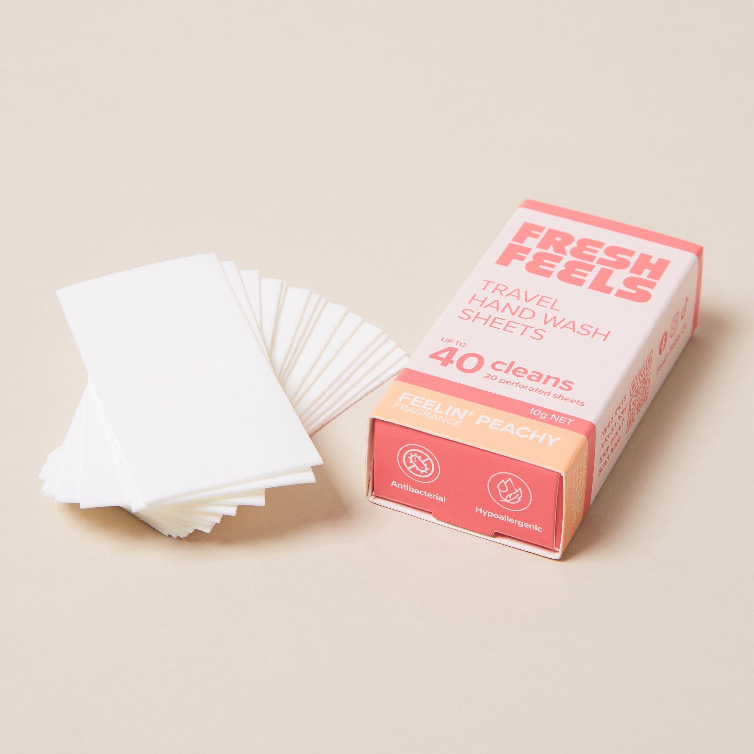 Feelin' Peachy Travel Hand Wash Sheets