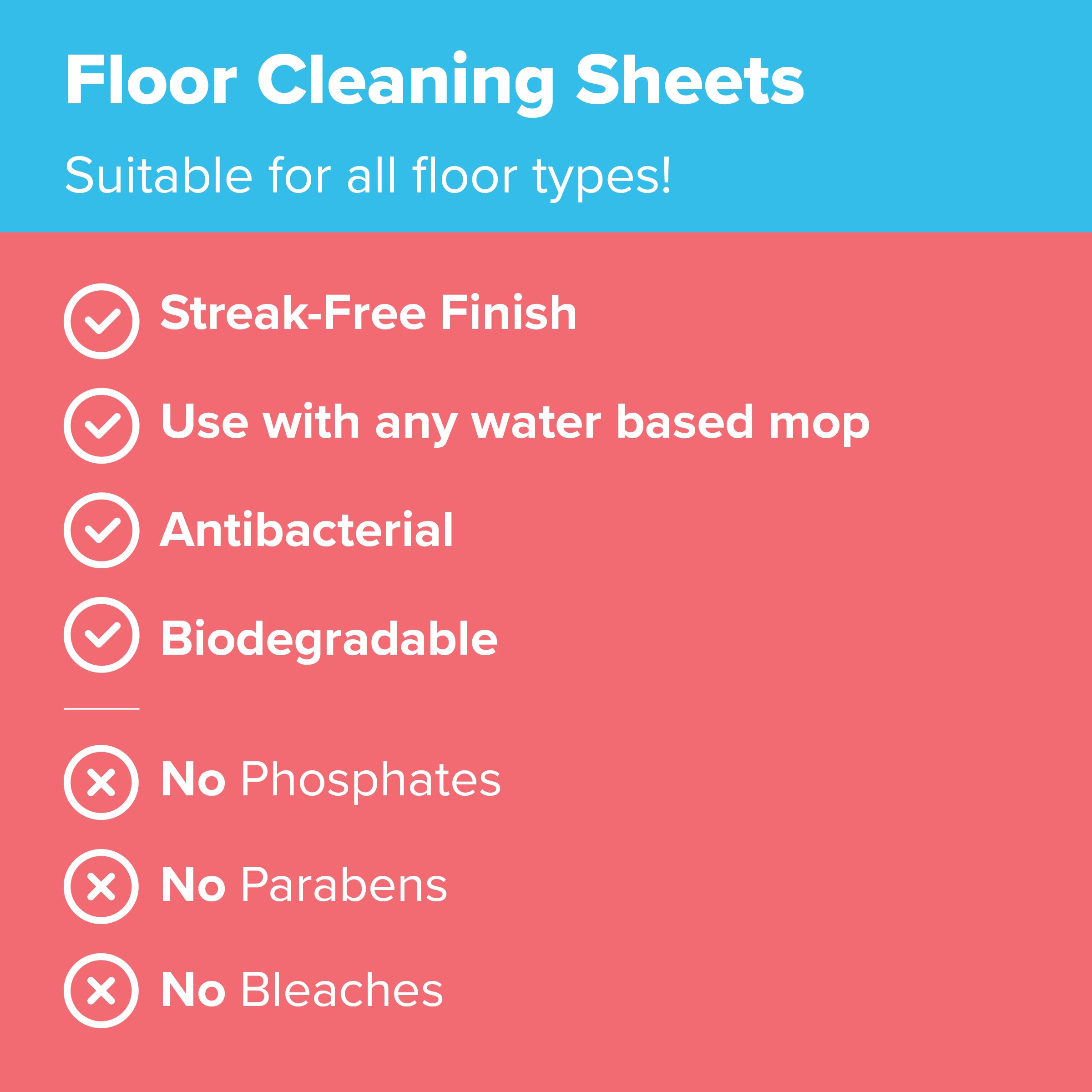 Zesty Lemon Floor Cleaning Sheets