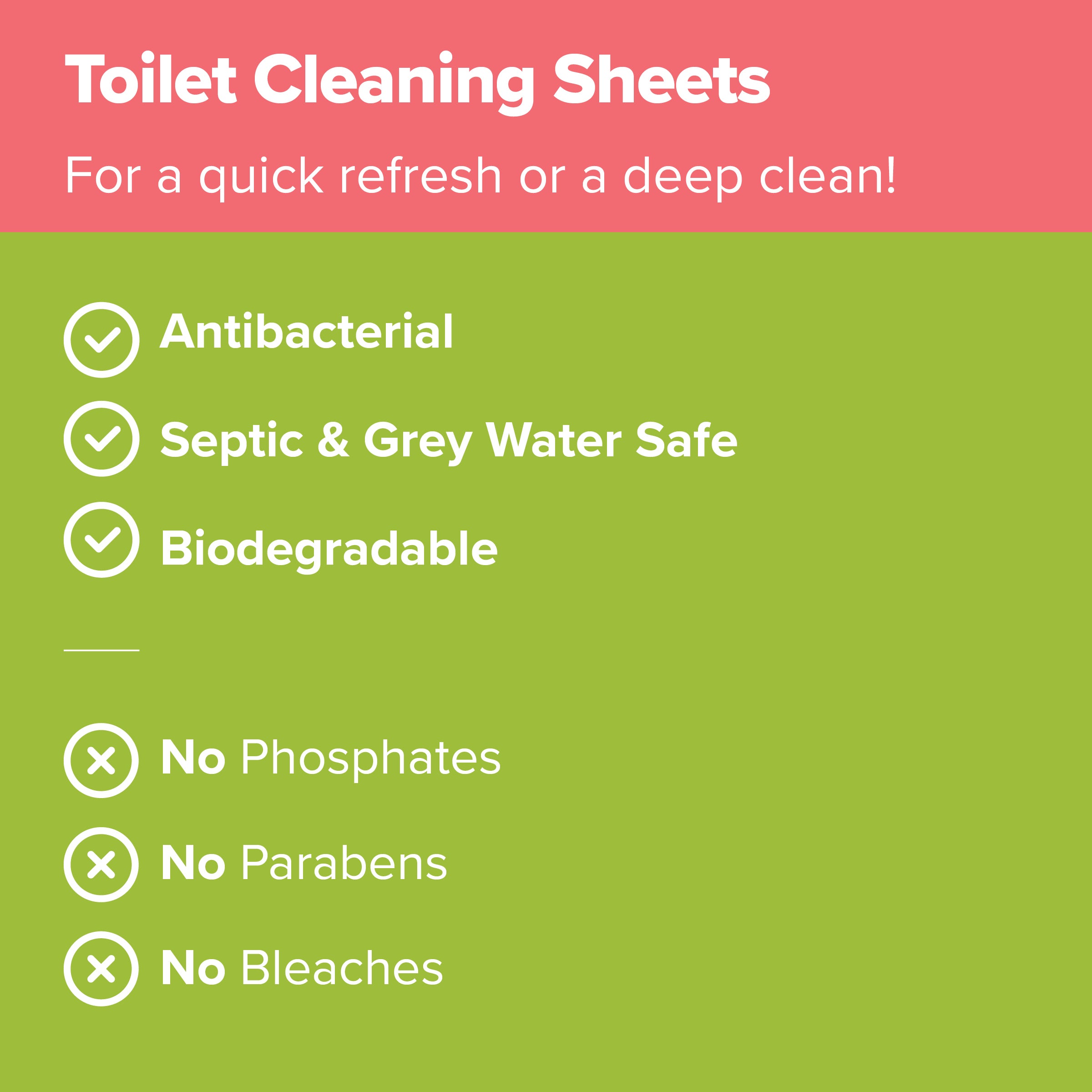 Zesty Lemon Toilet Cleaning Sheets